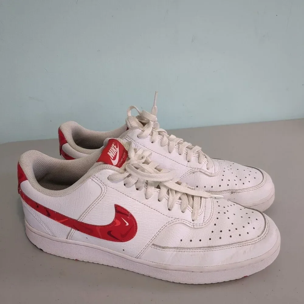 Nike Men's Court Vision Low Swooshfetti DM7588-100 Sneakers Shoes size 11